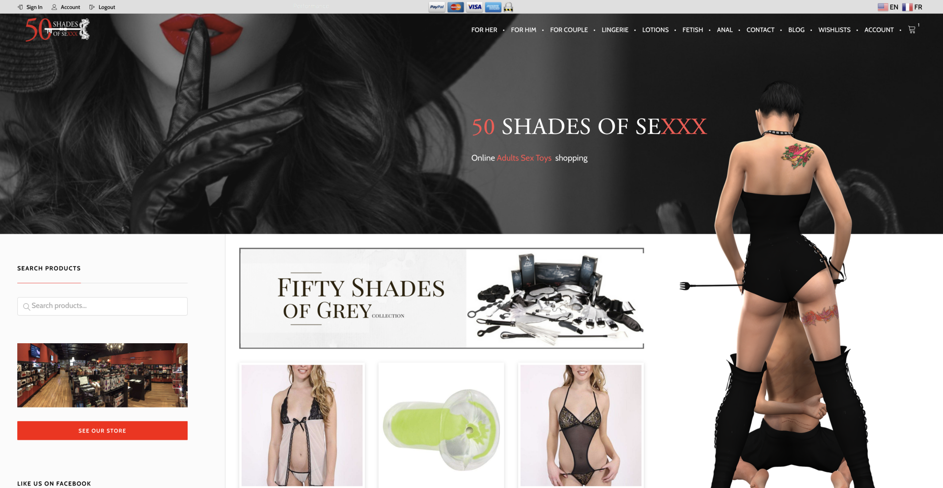 Boutique Érotique - 50 Shades of Sexxx